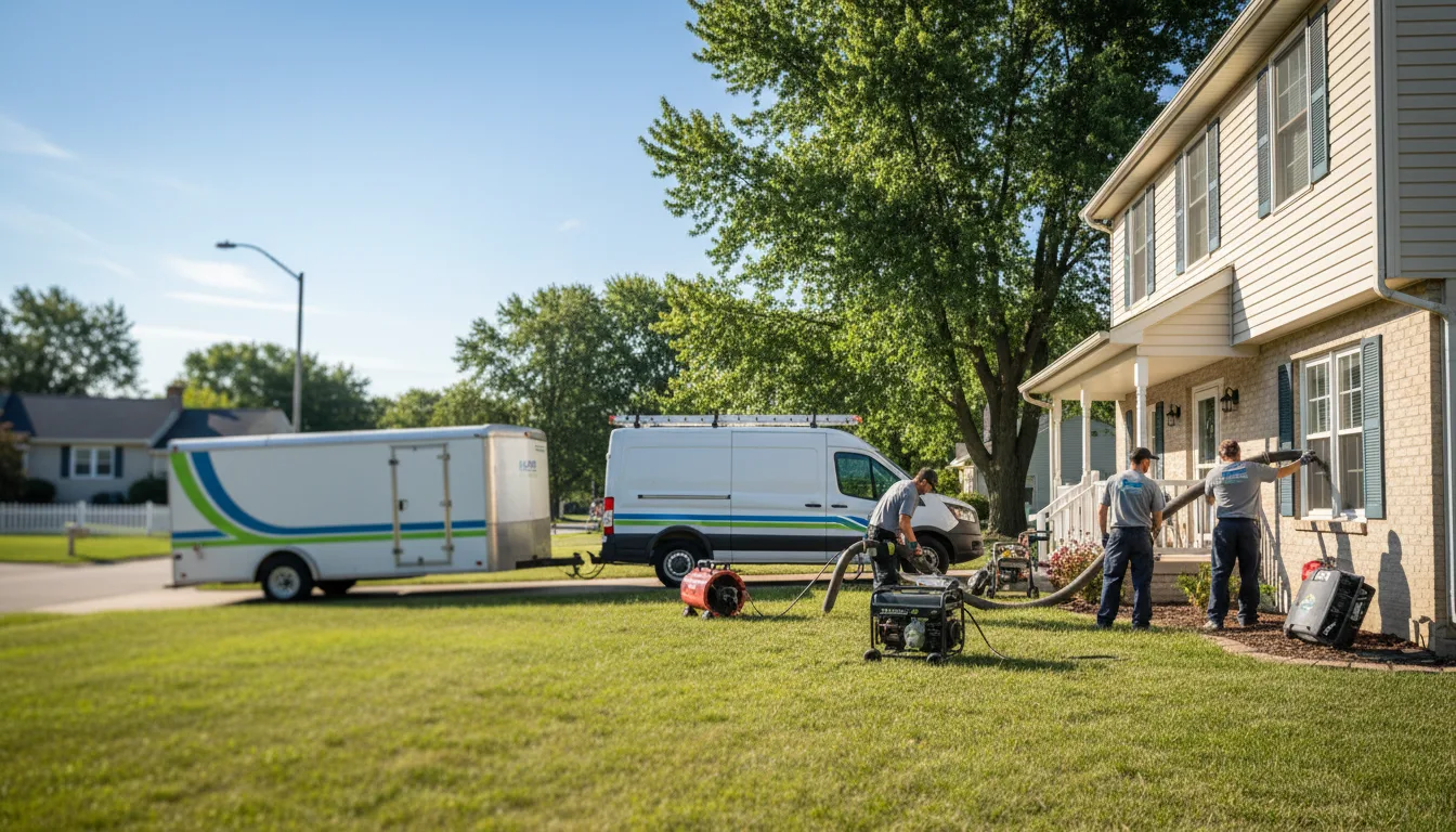 Flooded Basement Restoration And Cleanup With Repair in Mark, IL near me